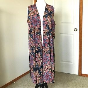 SALE! LuLaRoe Large Silky JOY Duster Vest BOHO!